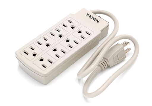 [R8T] REGLETA DE 8 TOMAS MARCA V-TEG